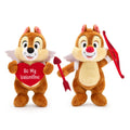 Disney Store Chip 'n Dale Cupid Plush Gift Set - 9" Stuffed Animals with Furry Wings and Felt Accessories for Valentine's Day