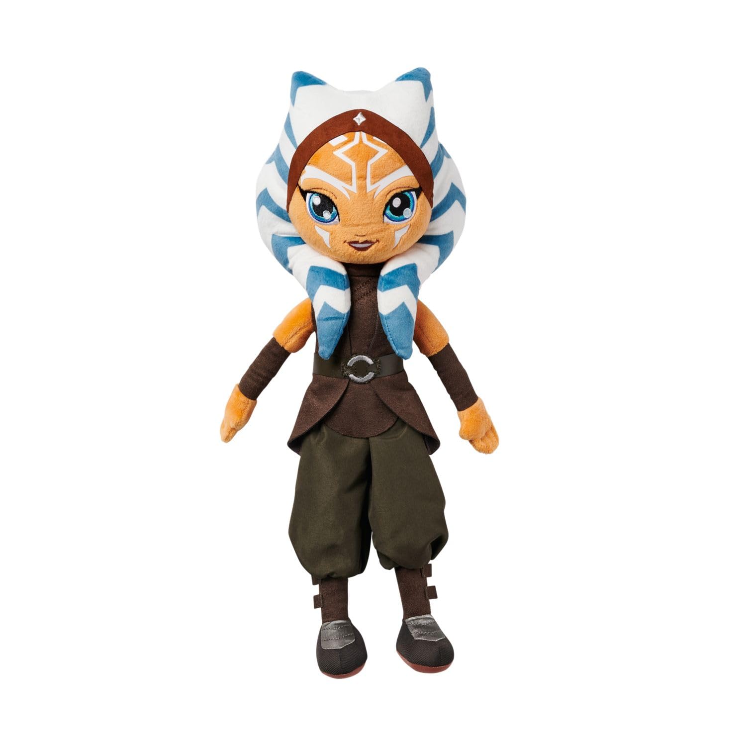 Disney Store Official Ahsoka Tano Plush Doll – 14 Inches, Soft & Embroidered, Star Wars Toy