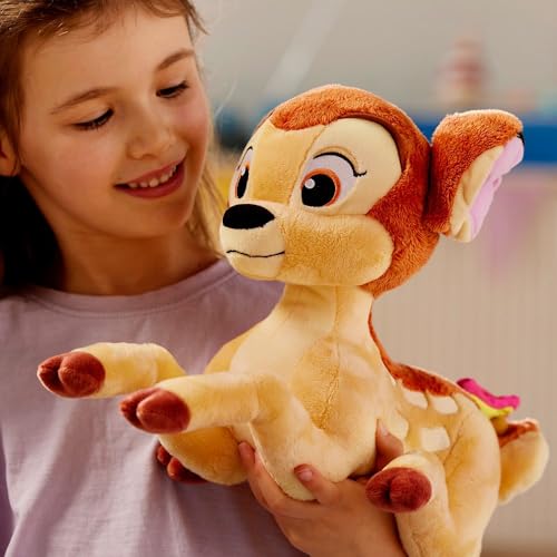 Disney Store Official Bambi Medium Soft Toy – Detailed Plush with Embroidered Features & Satin Butterfly