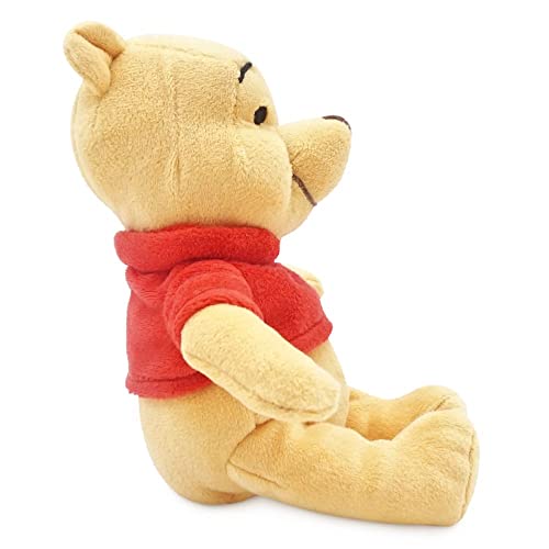 Disney Winnie the Pooh Mini Bean Bag Plush - Soft Stuffed Animal with Embroidered Features & Attached Red Sweater