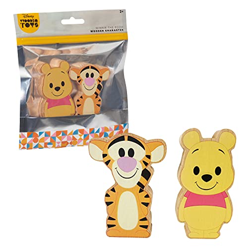 Disney Wooden Toys Winnie the Pooh & Tigger 2-Piece Figure Set for Kids Ages 2+