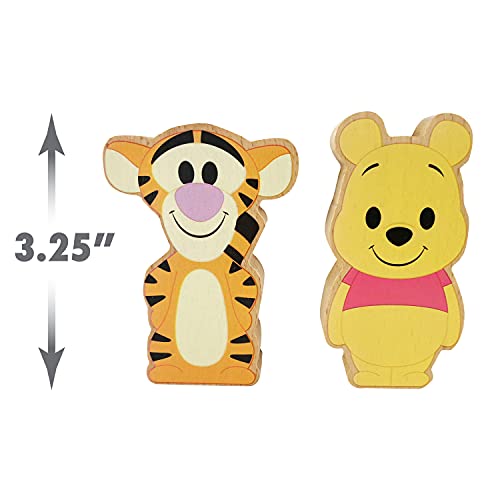 Disney Wooden Toys Winnie the Pooh & Tigger 2-Piece Figure Set for Kids Ages 2+