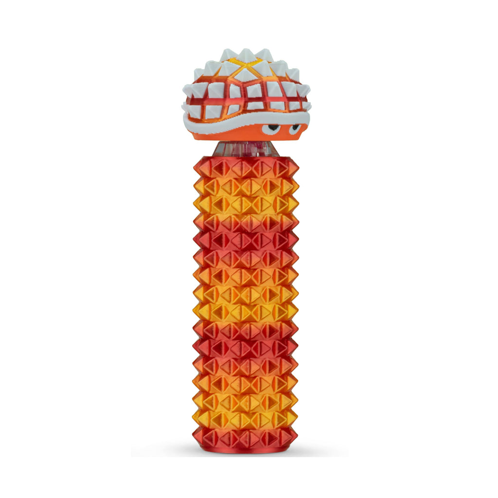Distractibles Shelly Fidget Clicker | Textured Sensory Tool with Lanyard for Focus (Neon Nova)
