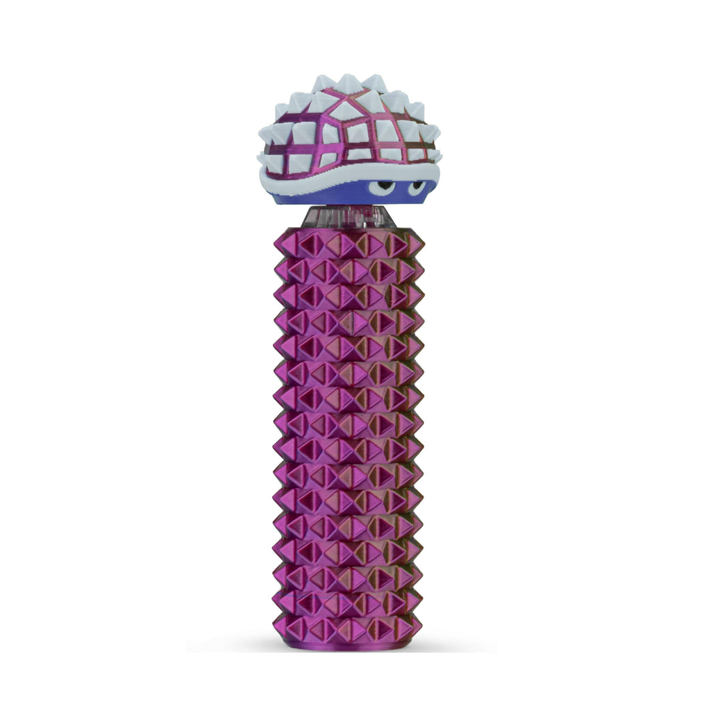 Distractibles Shelly Sensory Fidget Clicker - Neon Harmony - Textured Spiked Base & Turtle Clicker for Focus