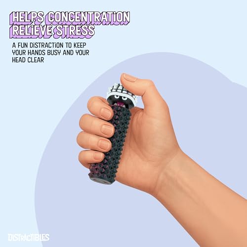 Distractibles Shelly Sensory Fidget Toy – Textured Pain Stim Device in Neon Crimson for Focus and Stress Relief