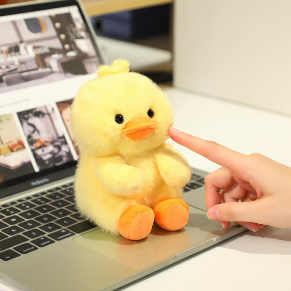 Ditucu 6-Inch Palm-Sized Duck Stuffed Animal – Soft Yellow Plush Toy with Gift Box