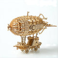 DIY Airship 3D Wooden Puzzle Kit – 160-Piece Brainteaser for Adults and Teens