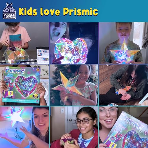 DIY Night Light Kit for Girls 3D Heart Puzzle - PURPLE LADYBUG Craft Set for Ages 12+