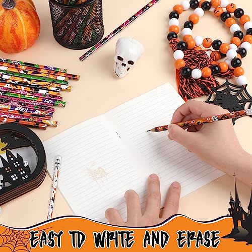 DIYASY 108-Pack Halloween Pencils with Erasers – 12 Assorted Designs for Kids’ Party Favors
