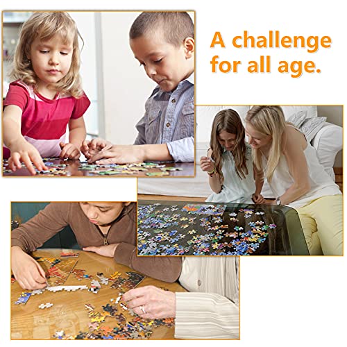DKijoys 1000 Piece Jigsaw Puzzle for Adults – Japanese Garden with Cherry Trees and Water Lilies