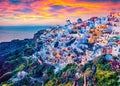 DKijoys 1000-Piece Santorini Oia Sunset Jigsaw Puzzle for Adults