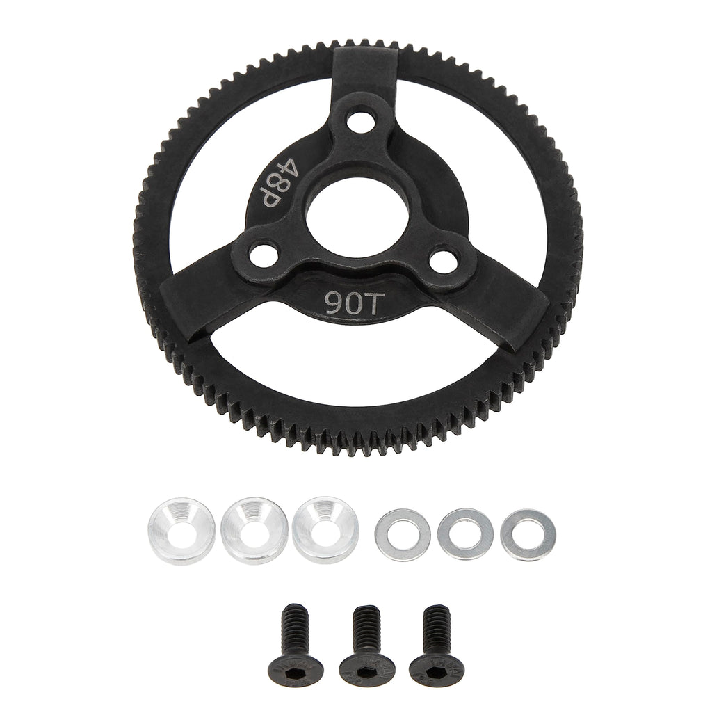 DKKY Hardened Steel Spur Gear 90T/48P Upgrade for Traxxas 2WD Slash Drag Slash Bandit