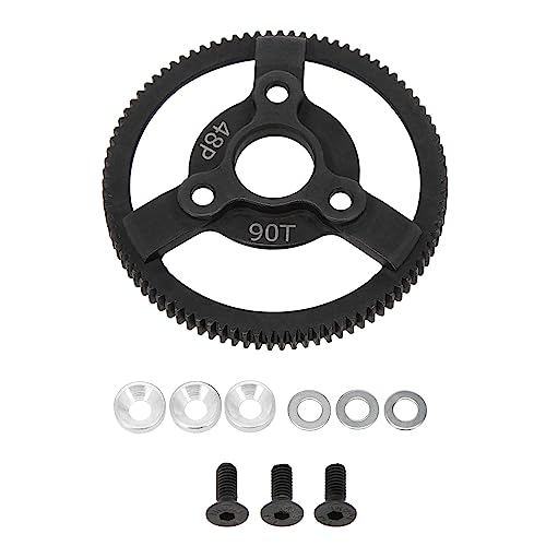 DKKY Hardened Steel Spur Gear 90T/48P Upgrade for Traxxas 2WD Slash Drag Slash Bandit