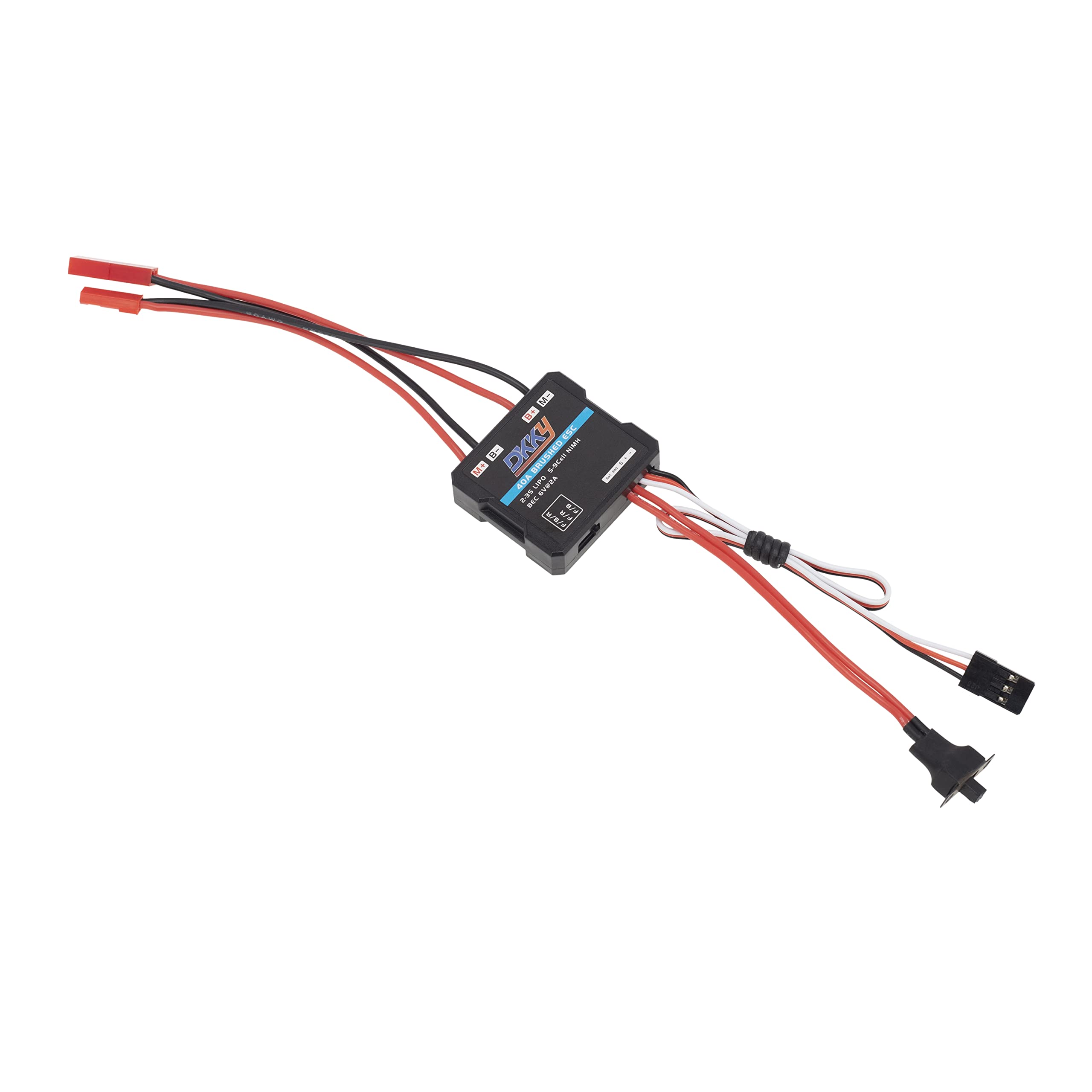 DKKY Racing 40A Brushed ESC for 1/16 1/18 1/24 RC Crawlers