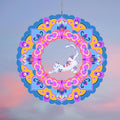 DLNNBKB 12-Inch Cat Wind Spinner - Stainless Steel 3D Kinetic Art - Hanging Indoor Outdoor Decor