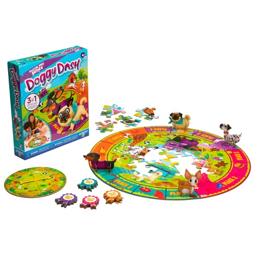 Doggy Dash 3-in-1 Board Game – Puzzle, Search & Find, Race Game for Ages 4+