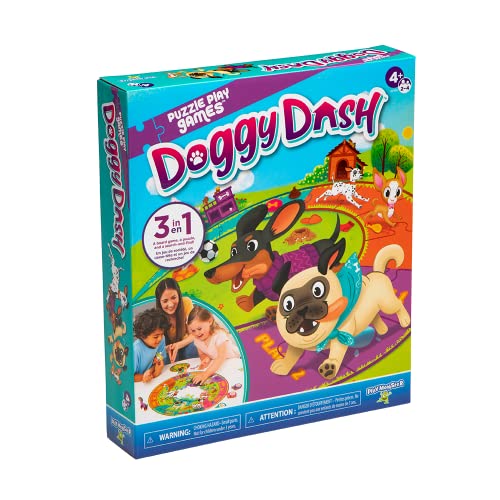 Doggy Dash 3-in-1 Board Game – Puzzle, Search & Find, Race Game for Ages 4+