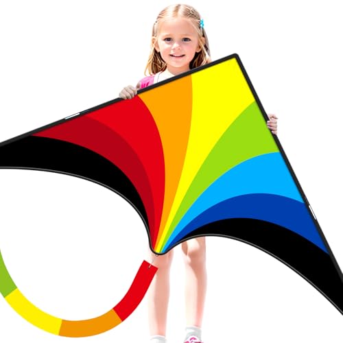 Doinfly Delta Kite 59 Inch – Easy to Fly Single Line Kite for Kids and Adults