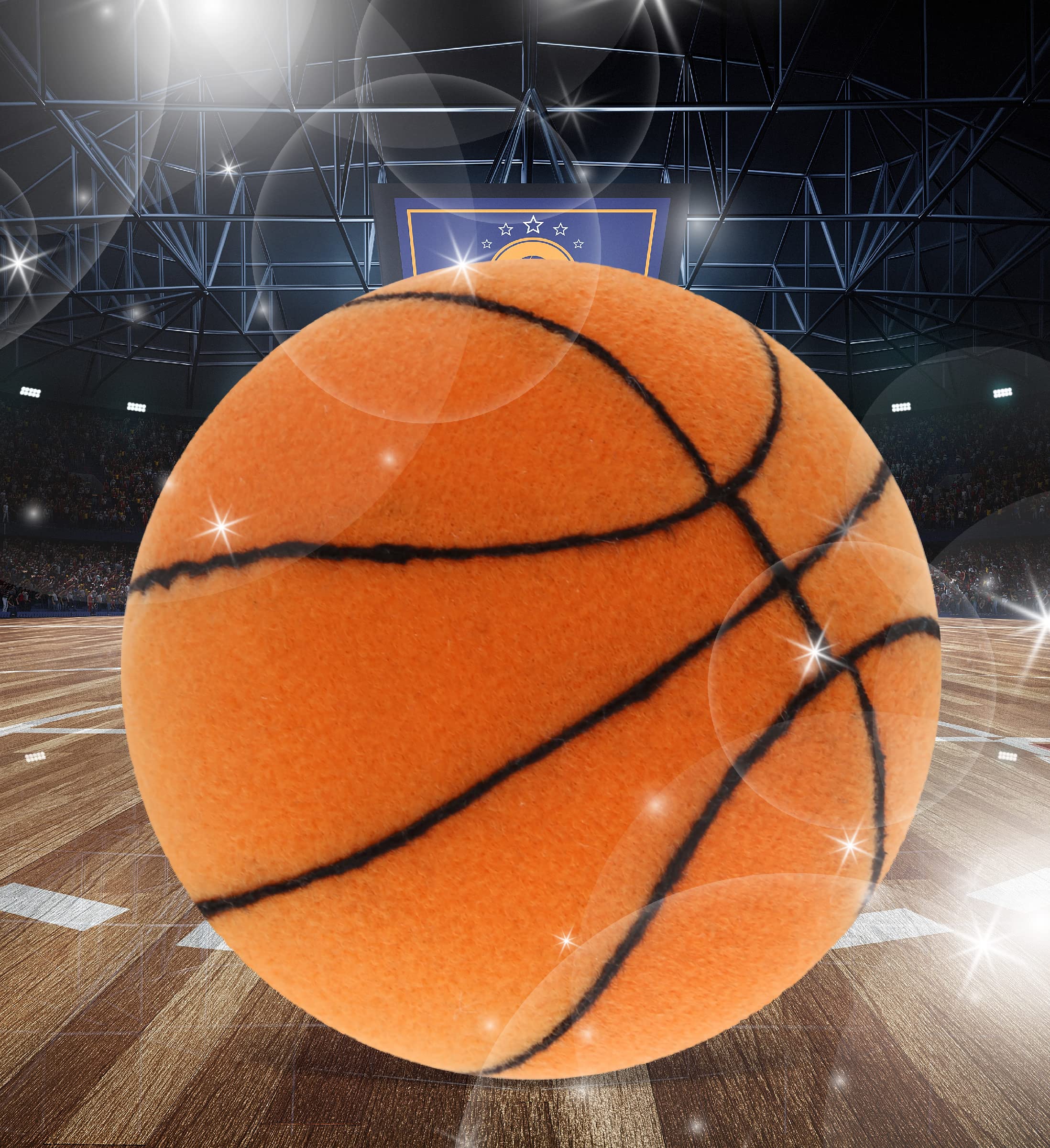 DolliBu Mini Basketball Plush Toy – Soft Stuffed Basketball for Kids, 3 Inches, Perfect for Play and Decor