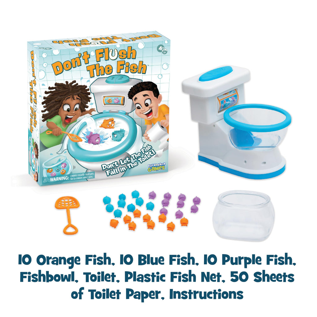 Don't Flush The Fish Balancing Board Game for Kids Ages 4+ | Family Game Night