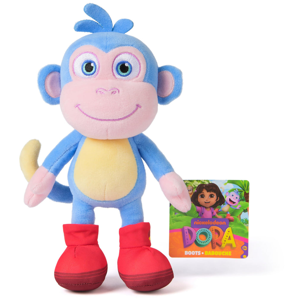 Dora Official Boots Plush Doll – 8-Inch Soft Plush Toy, Ages 3+