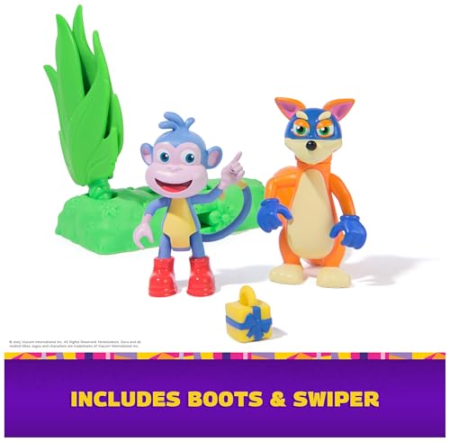Dora Swipe & Surprise Adventure Pack with Boots & Swiper Figures – Ages 3+