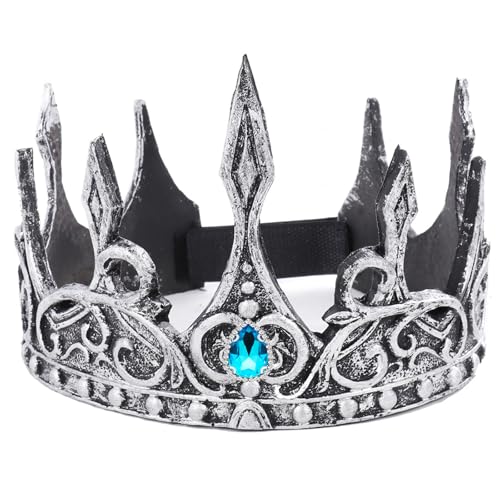 DothRayan Royal King Crown - Adjustable Foam Crown for Cosplay, Halloween & Party Costumes