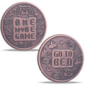 Double-Sided Decision Maker Coin for Gamers – LParkin 40mm Brass Flip Coin