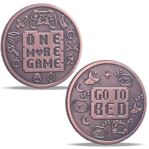 Double-Sided Decision Maker Coin for Gamers – LParkin 40mm Brass Flip Coin
