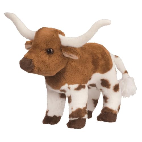 Douglas Zeb Texas Longhorn Bull Plush – Soft Stuffed Animal Toy, 6 Inches