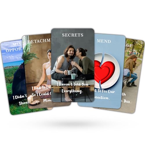 DPEHAKMK Message of Love Oracle Cards – 54 Cards for Love, Twin Flame & Soulmate Guidance