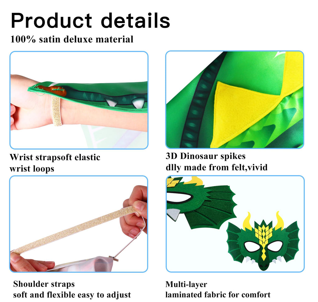 D.Q.Z Toddler Dragon Wings Costume – Lightweight Dress-Up Wings for Kids Age 4, Boys & Girls