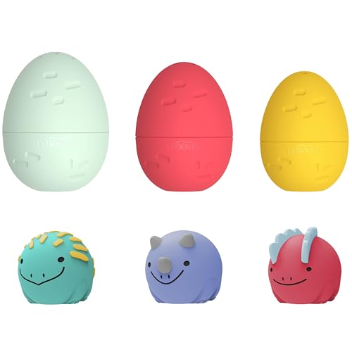 Dr. Brown's CleanUp Float & Hatch Dino Eggs – Interactive Bath Toy for Toddlers, 6m+, BPA Free