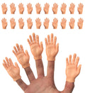 DR DINGUS Finger Hands 20 Pack – Realistic Tiny Rubber Hands for Puppet Shows, Gag Gifts, and Kid-Friendly Fun