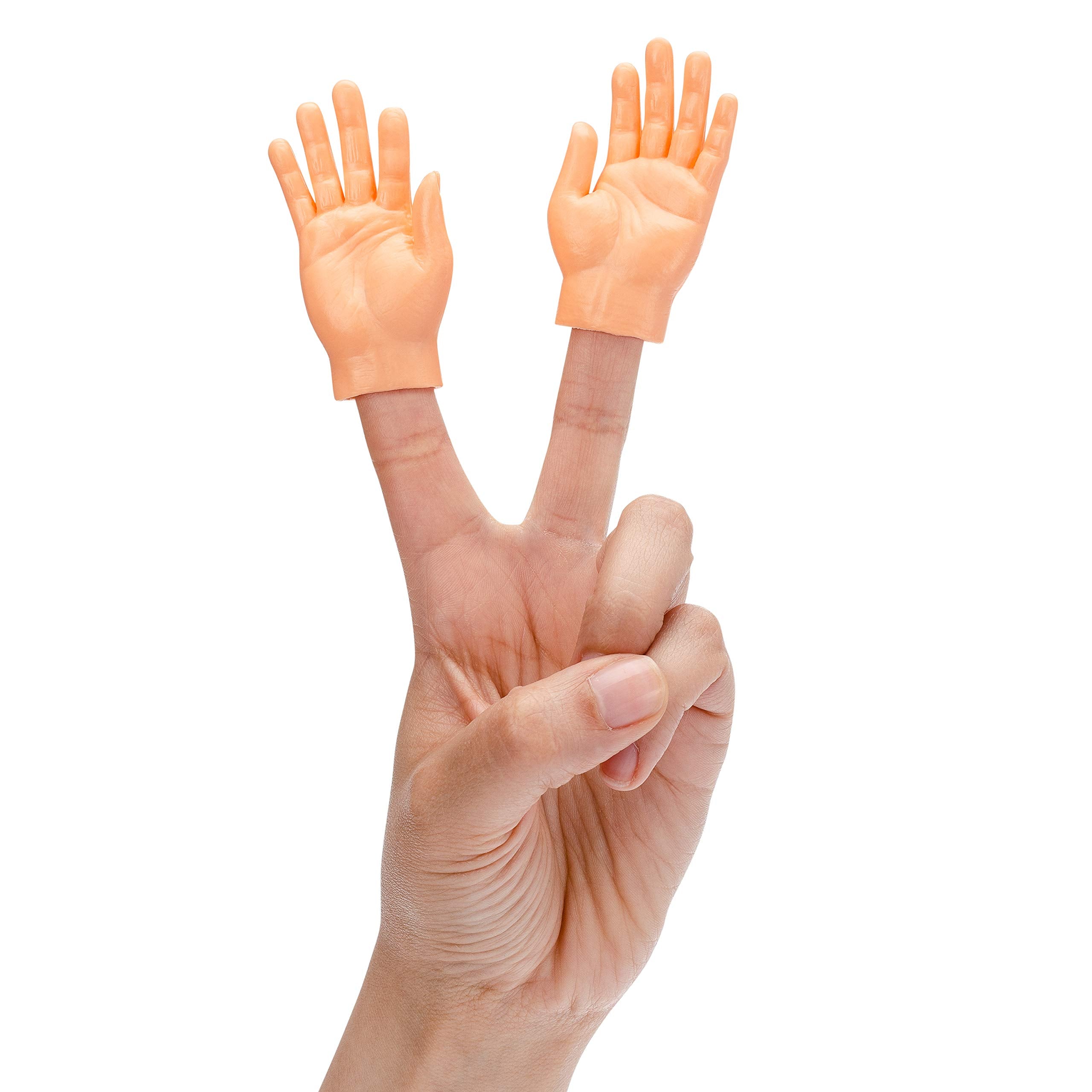 DR DINGUS Finger Hands 20 Pack – Realistic Tiny Rubber Hands for Puppet Shows, Gag Gifts, and Kid-Friendly Fun