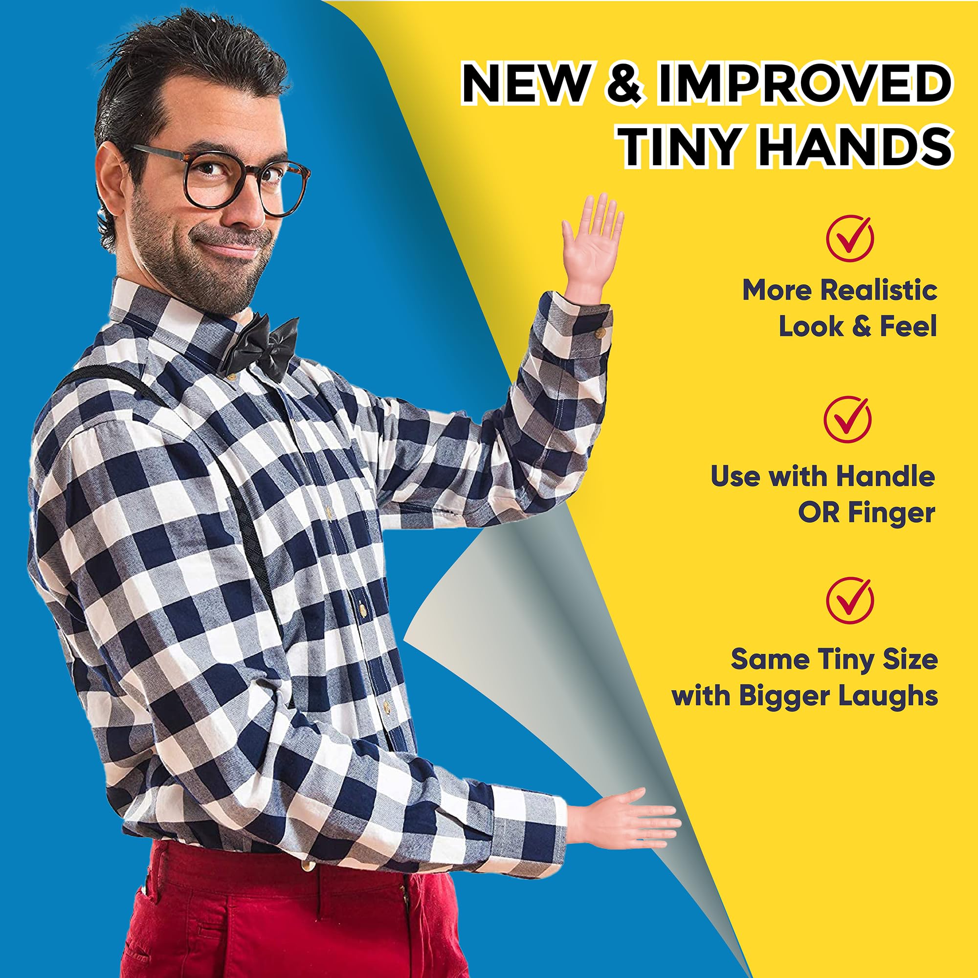 Dr Dingus Tiny Hands Stick Puppet – Pocket-Sized Gag Toy Guaranteed to Get Laughs