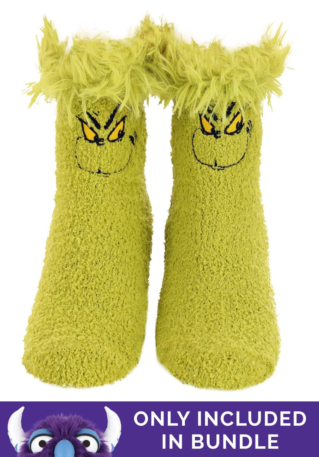 Dr. Seuss The Grinch Fuzzy Snapback Hat – Officially Licensed Green Fur Costume Cap by elope