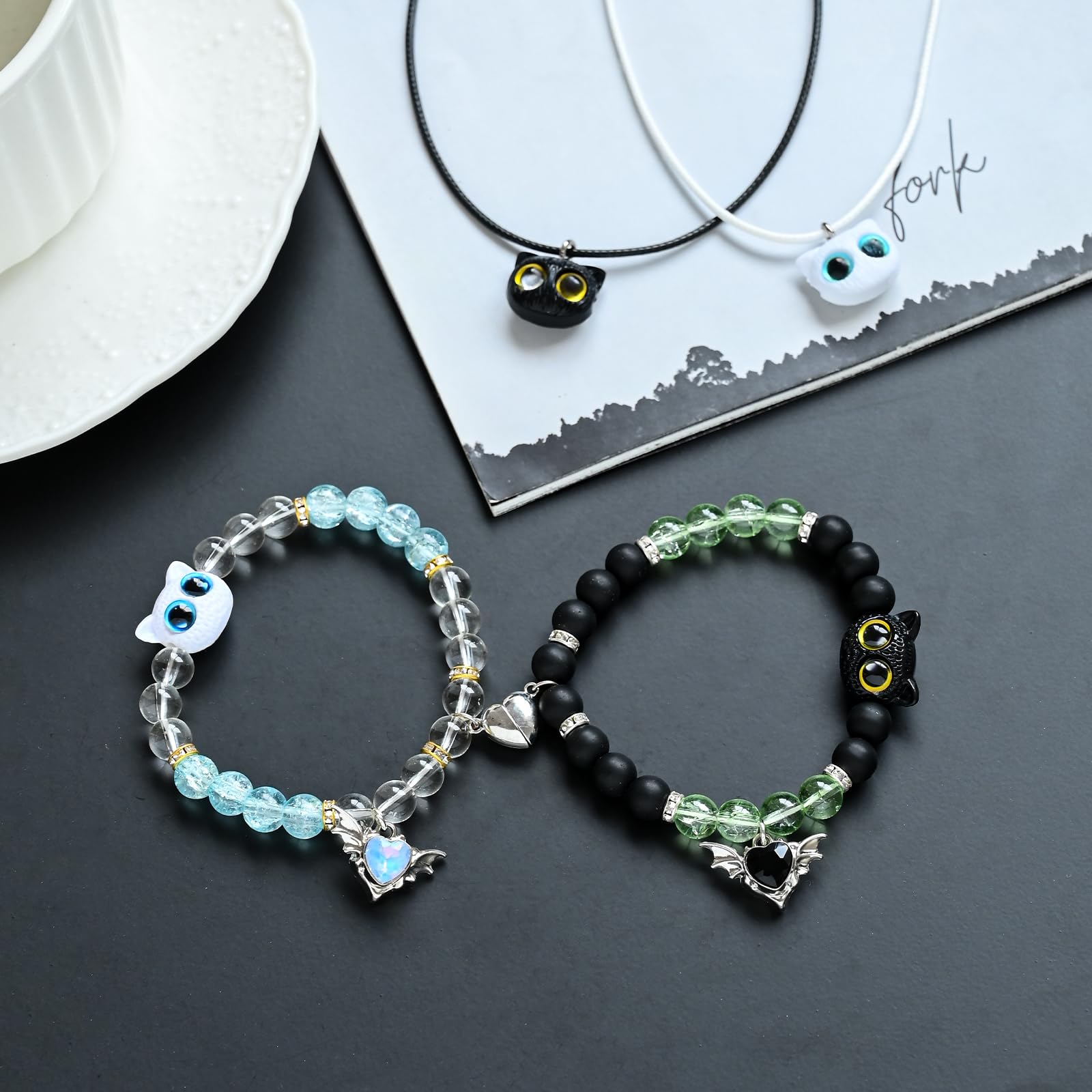 Dragon Bracelet and Necklace Set for Couples and Fans – Matching Fantasy Jewelry