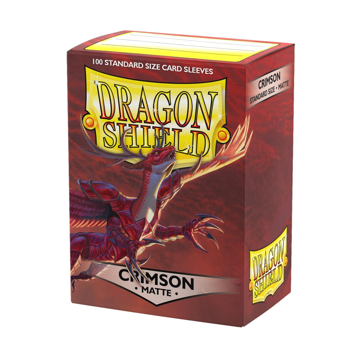 Dragon Shield Crimson Matte Sleeves - Standard Size 100ct for TCG
