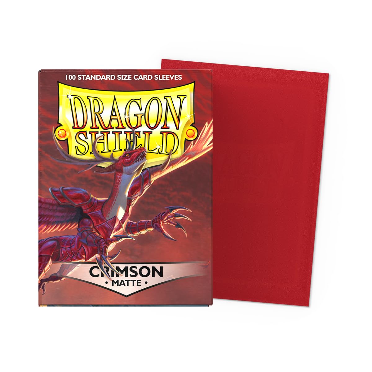 Dragon Shield Crimson Matte Sleeves - Standard Size 100ct for TCG