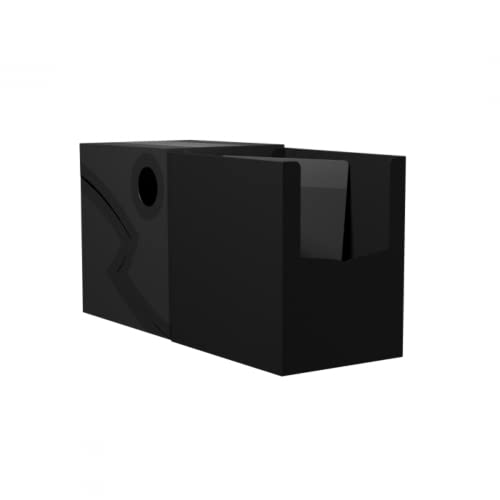 Dragon Shield Double Shell Card Deck Box – Shadow Black/Black – Sturdy TCG/OCG Storage for Up to 150 Single-Sleeved Cards