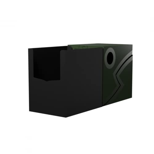 Dragon Shield Double Shell Deck Box – Forest Green/Black – Two-Drawer Card Storage for MTG, Pokemon, Yugioh