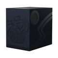Dragon Shield Double Shell Deck Box – Midnight Blue/Black: Sturdy Storage for 435+ Single-Sleeved Cards