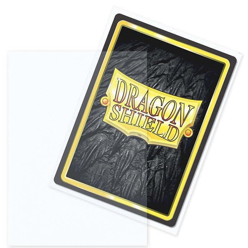 Dragon Shield Matte Clear Outer Sleeves – 100 Standard-Size TCG Sleeves (63x88mm)