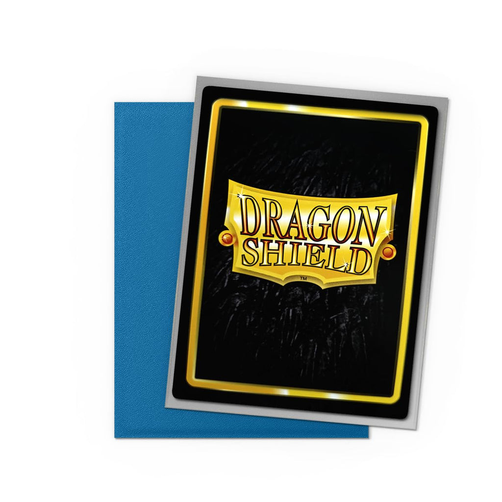 Dragon Shield Matte Dual Card Sleeves (100) – Cobalt & Silver – Opaque TCG Sleeves for Pokémon, Magic, One Piece