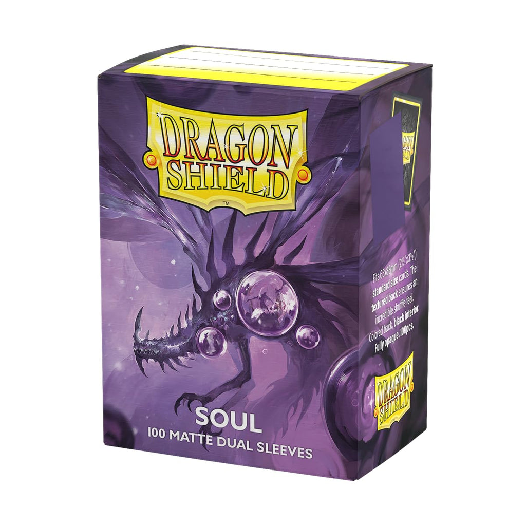 Dragon Shield Matte Dual Card Sleeves 100-Pack Soul - Smooth Shuffle & Opaque