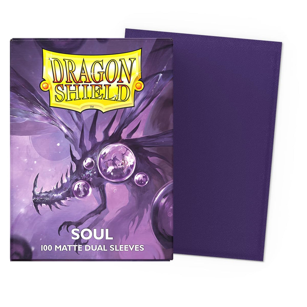 Dragon Shield Matte Dual Card Sleeves 100-Pack Soul - Smooth Shuffle & Opaque