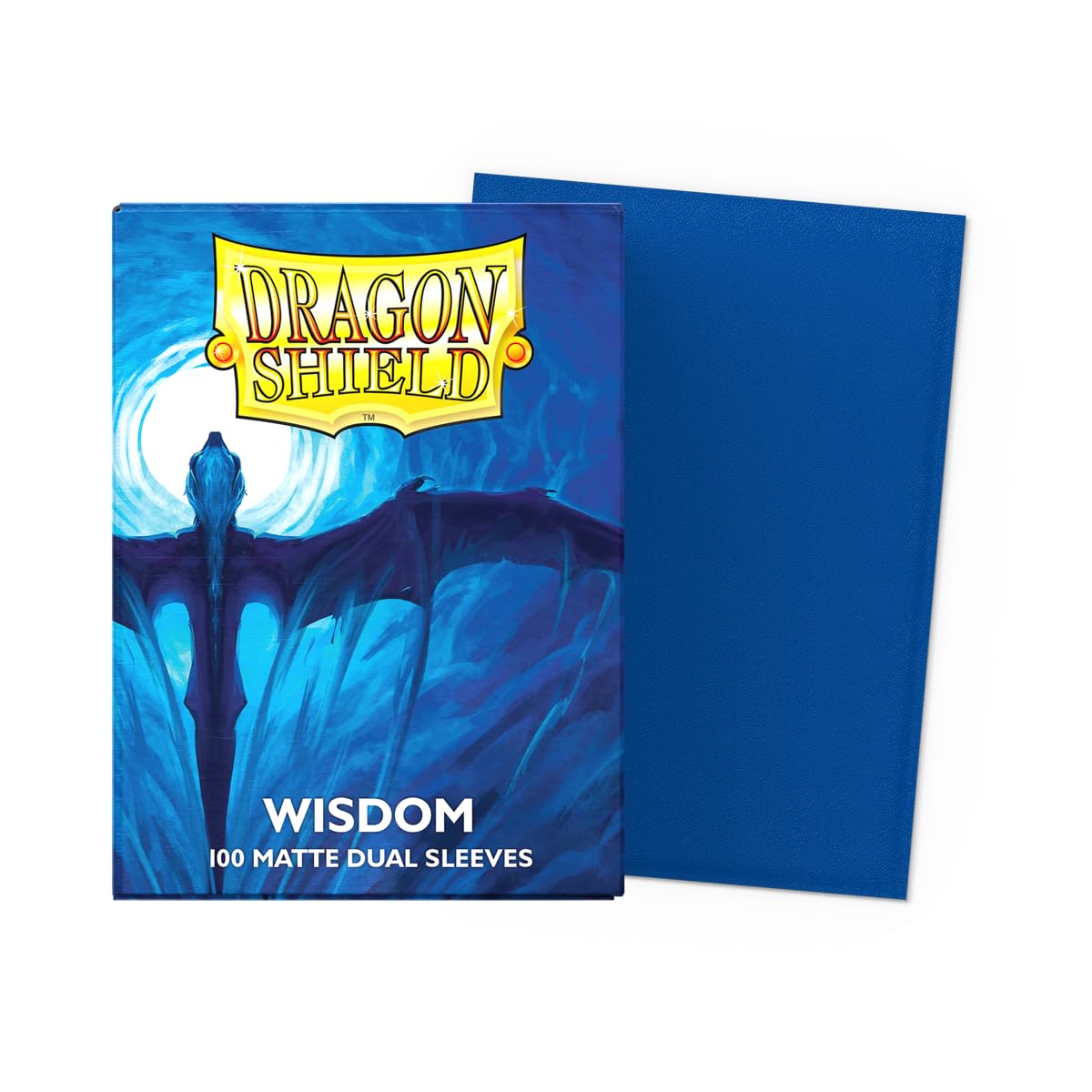 Dragon Shield Matte Dual Card Sleeves (Midnight Blue) - 100 Standard Size Sleeves