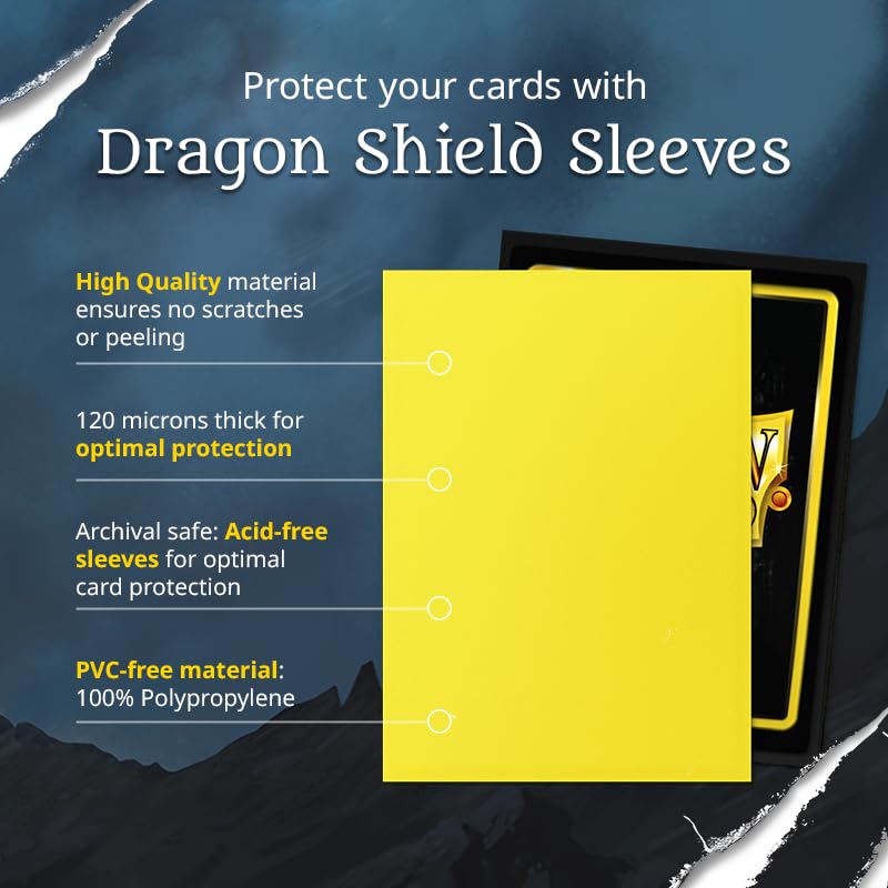 Dragon Shield Matte Dual Card Sleeves (Midnight Blue) - 100 Standard Size Sleeves