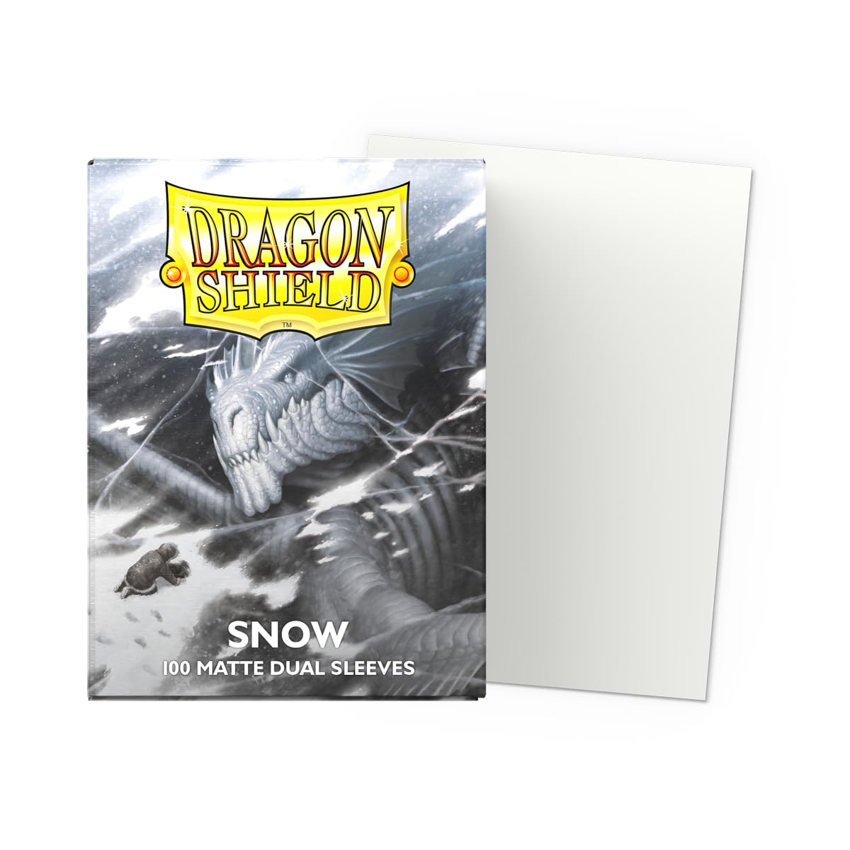 Dragon Shield Matte Dual Card Sleeves – Snow – 100ct – Standard Size TCG Sleeves